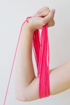 Pink string