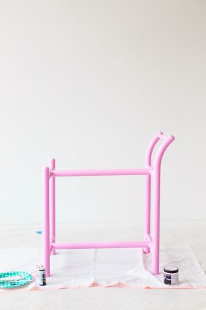 Pink drink cart