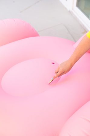 DIY Flamingo Pool Float Cooler