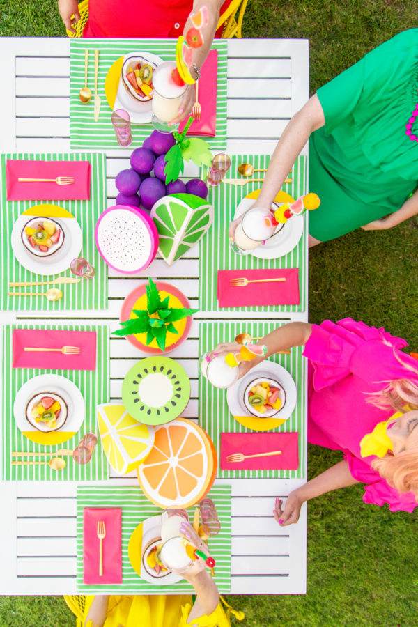 Fruit dining set up