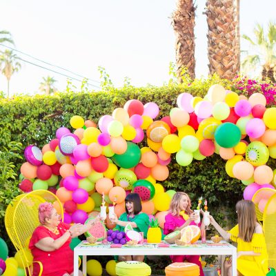 A Feelin' Fruity Garden Party! Balloon decor