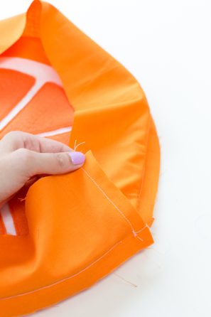 Orange felt