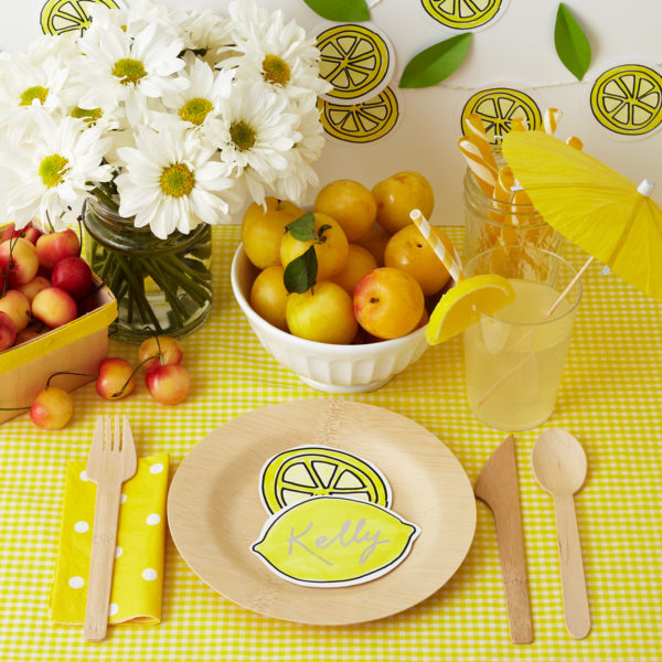 A dining set up