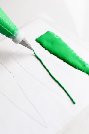 A green frosting