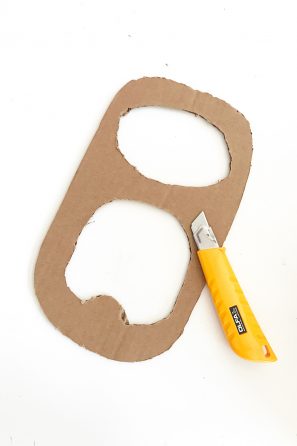 Cardboard with cut outs