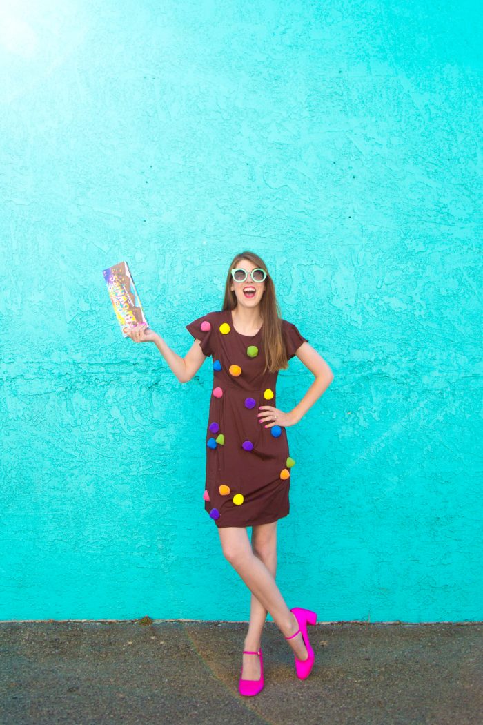 A woman dressed up as a cosmic brownie