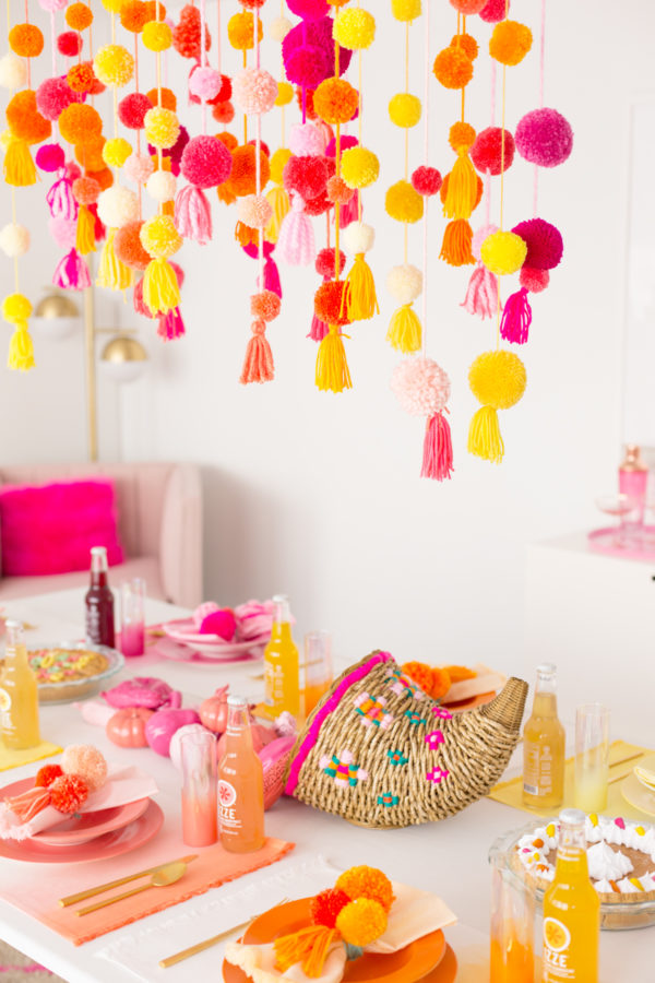 Colorful decor on a table