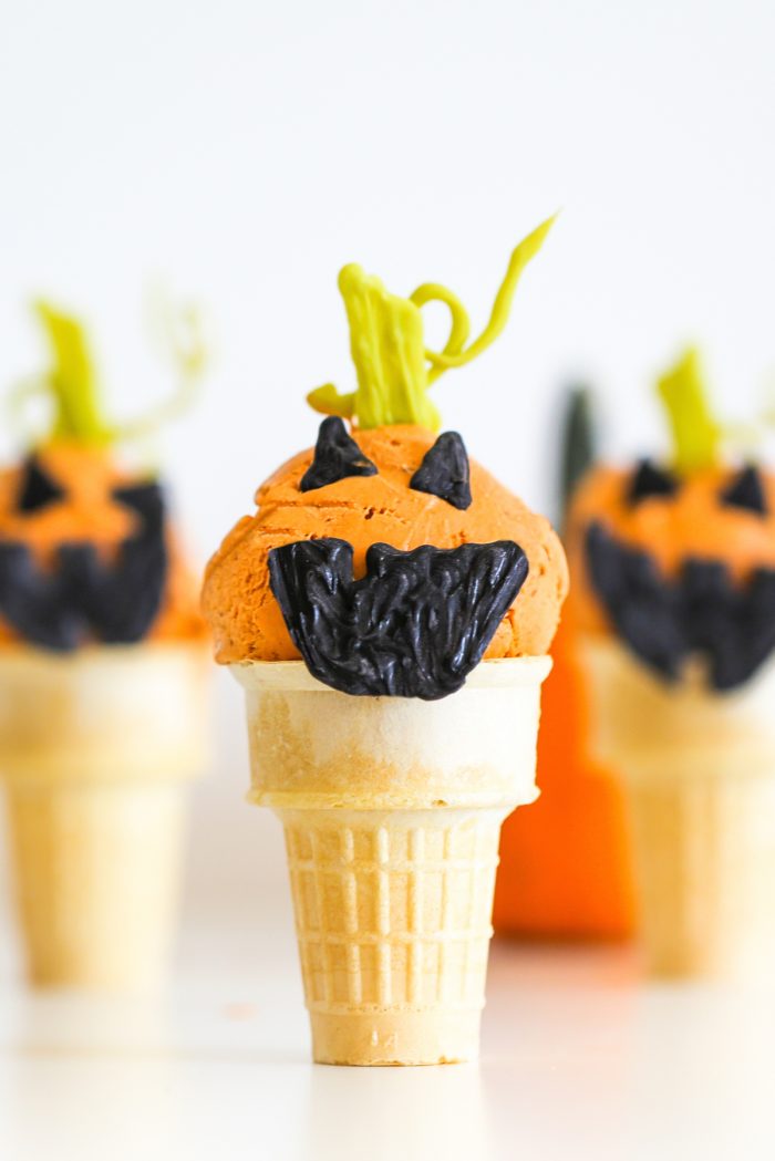 Jack O'Lantern Pumpkin Ice Cream
