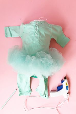 An aqua baby costume 