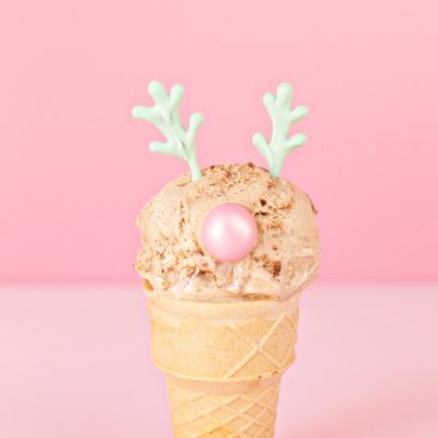 DIY Reindeer + Snowman Ice Cream Cones Reindeer Ice Cream Cone