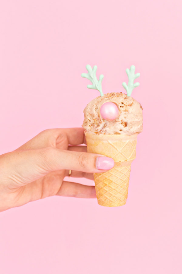 Reindeer Ice Cream Cone