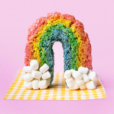 Rainbow Rice Krispy Treats Rainbow cake