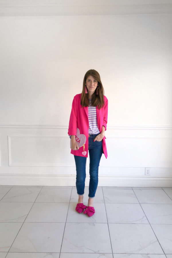 A woman standing in a room