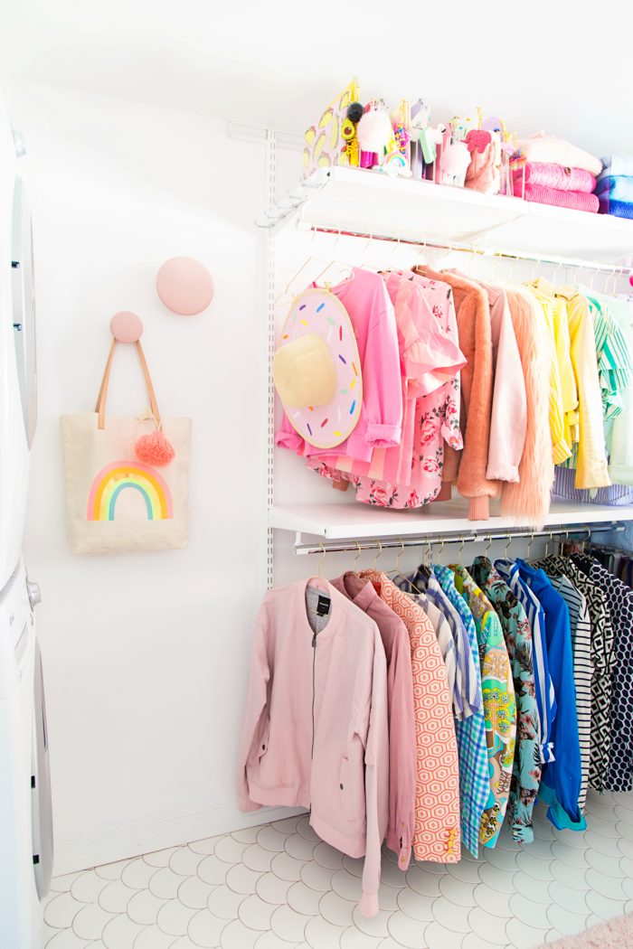 Colorful clothes hanging