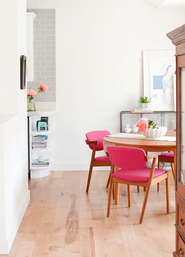 A dining room table