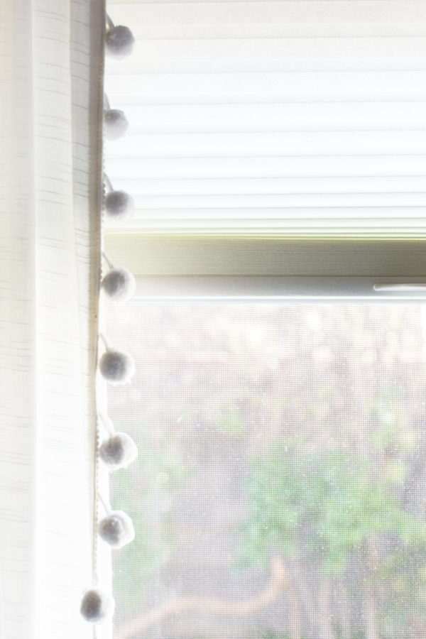A close up of a window