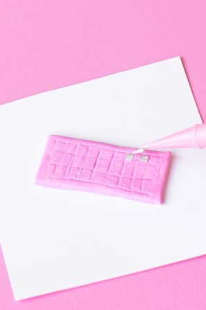 Pink clay door