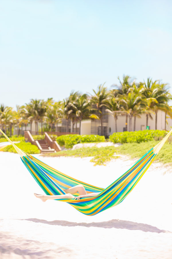 A colorful hammock