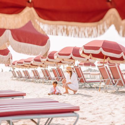 Our Family Trip to Coronado Island! Red beach chairs