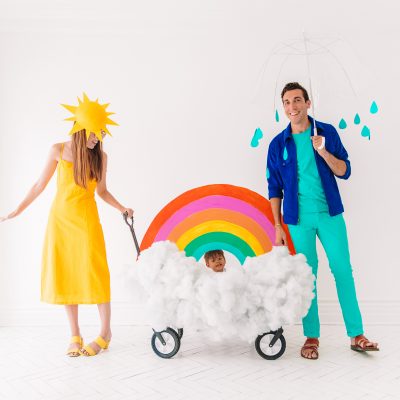 DIY Family Weather Costume People dressed as weather
