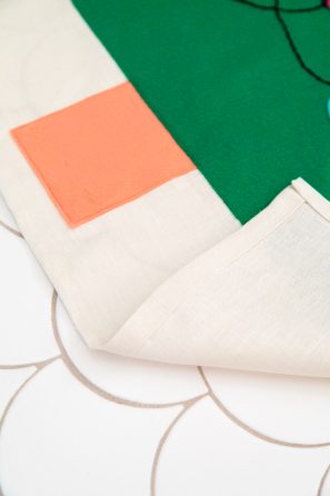 A close up of felt