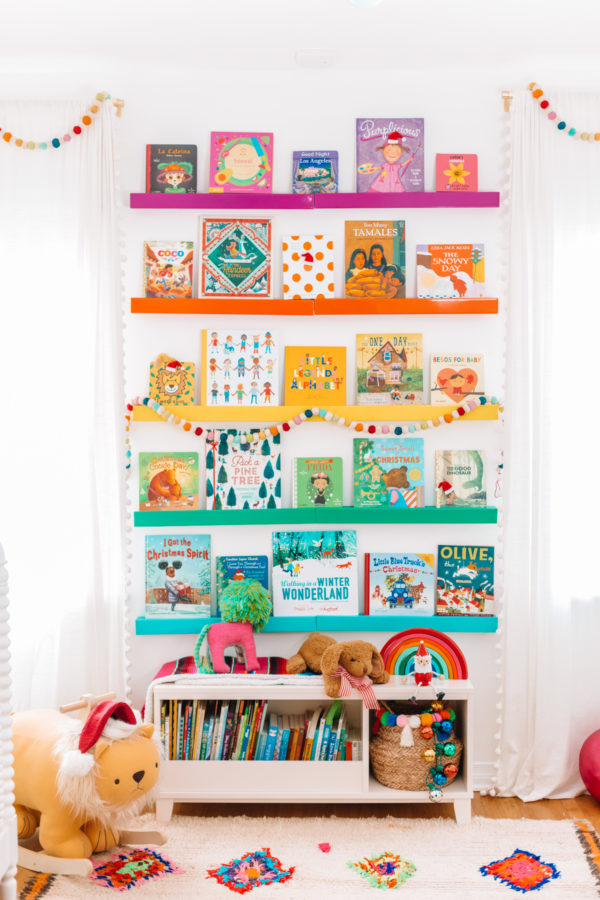 Rainbow shelves