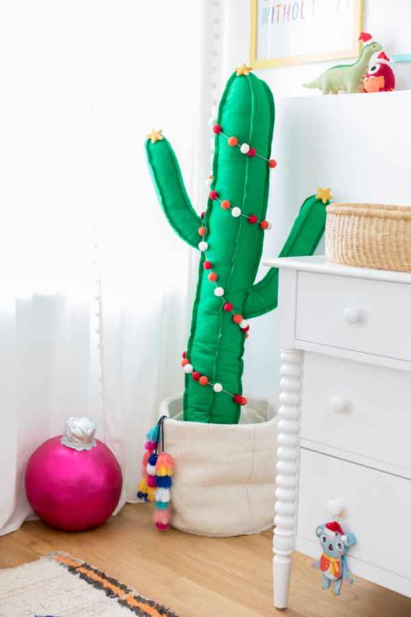 A stuffed cactus