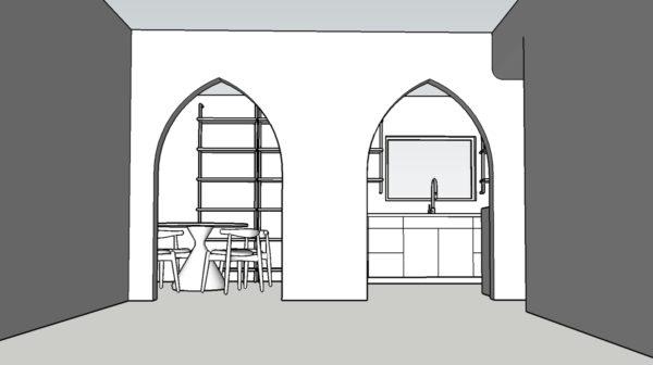 Diagram with arches