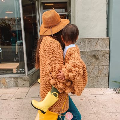 Questions About Going From One Kid to Two Matching Mommy and Me Sweaters