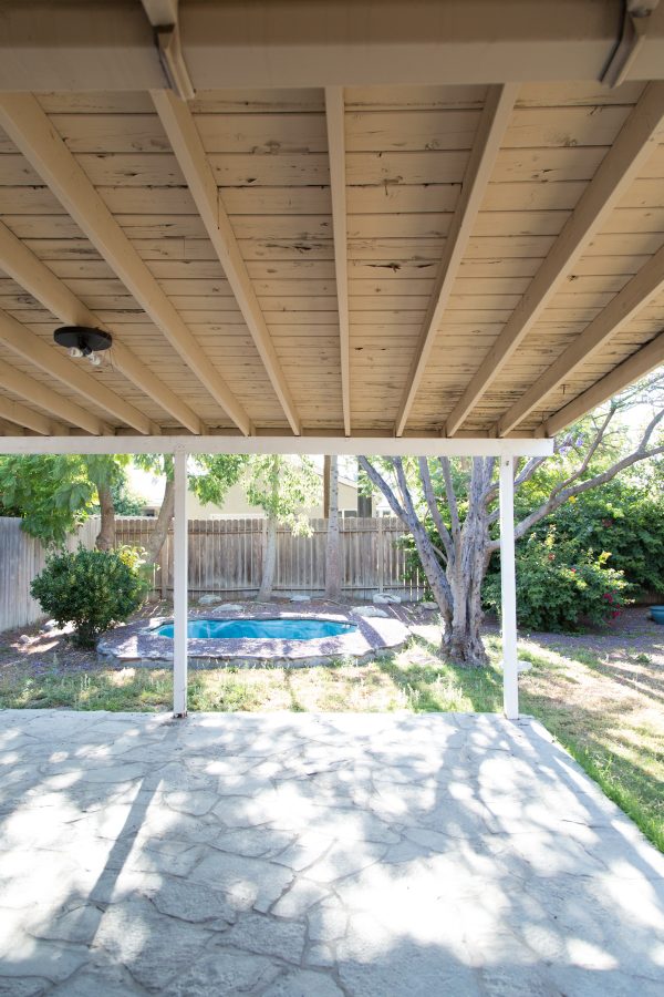 The Mindwelling Backyard - Lounge Area "Before"