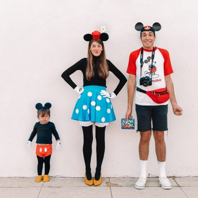 DIY Mickey + Minnie Mouse Family Costume DIY Family Disney Costume - Mickey and Minnie Mouse