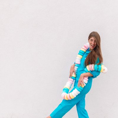 30+ DIY Food Halloween Costumes (For any age!) DIY Candy Necklace Costume