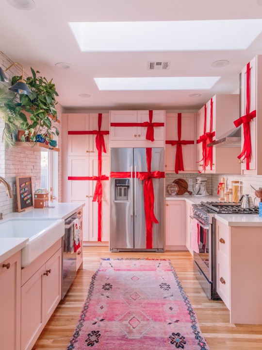 How To Turn Your Kitchen Cabinets Into Christmas Presents