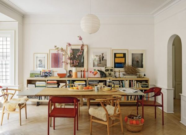 A dining room table