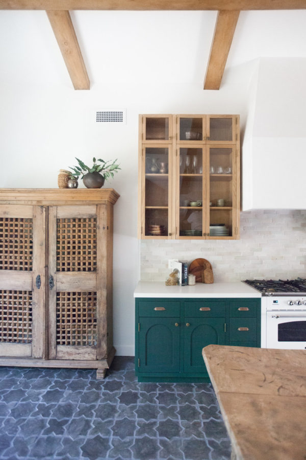 green and natural kitchen