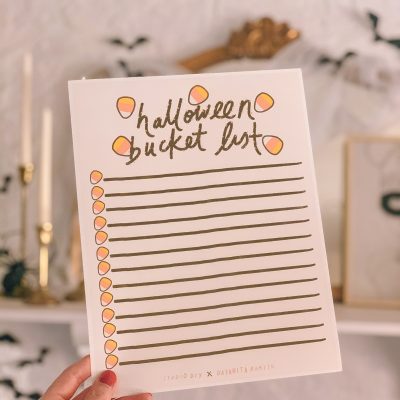 Halloween Bucket List (Free Printable!) Halloween Bucket List (Free Printable!)