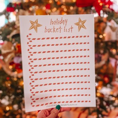 Christmas Bucket List (Free Printable!) Free Printable Holiday Bucket List