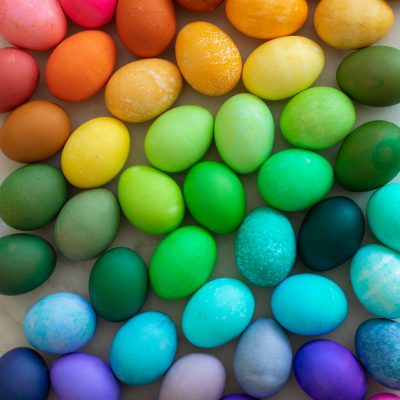 How To Dye Easter Eggs with Food Coloring Rainbow Easter Eggs