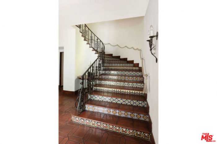 Staircase with tiles