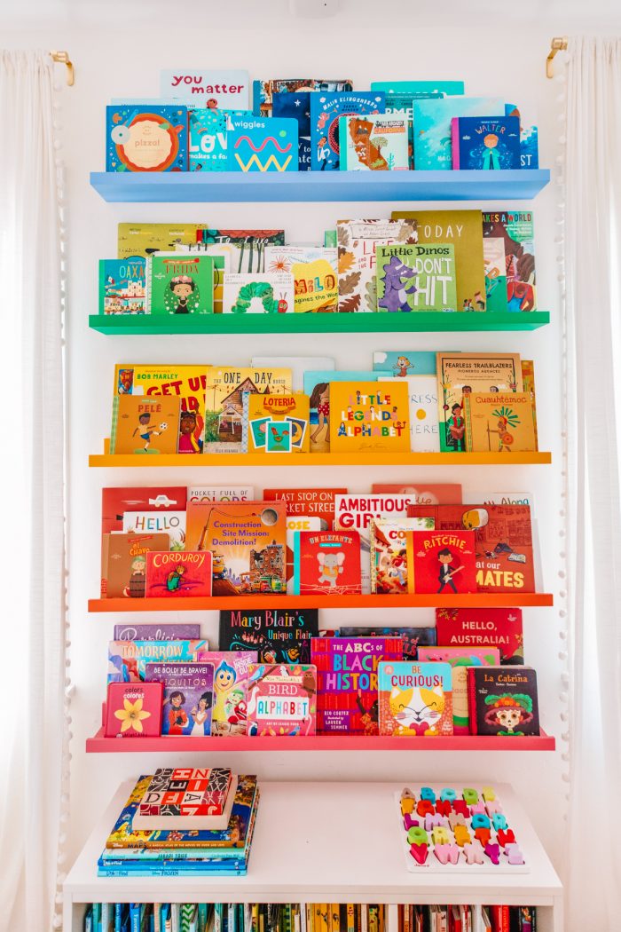 Rainbow bookself