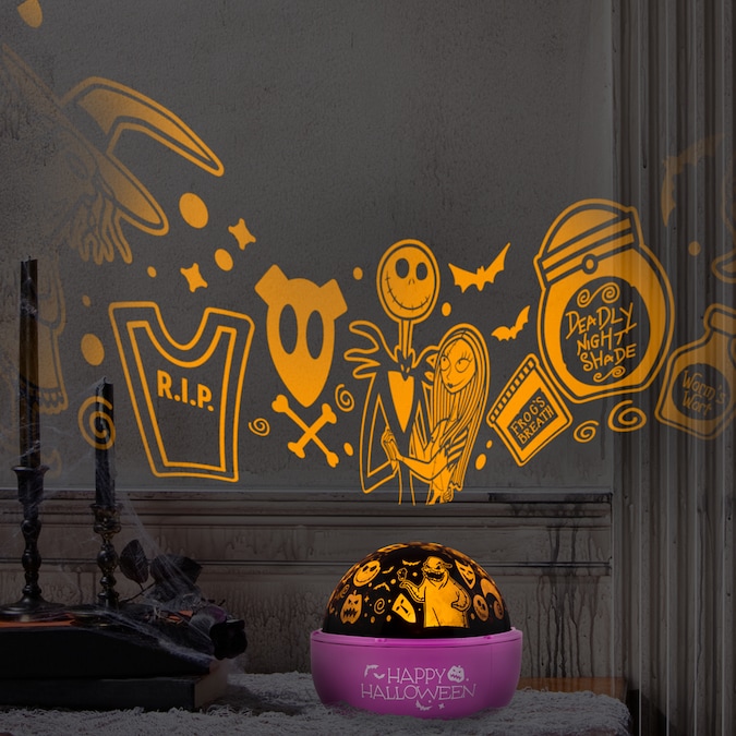 Nightmare Before Christmas Indoor Projector projected on walls