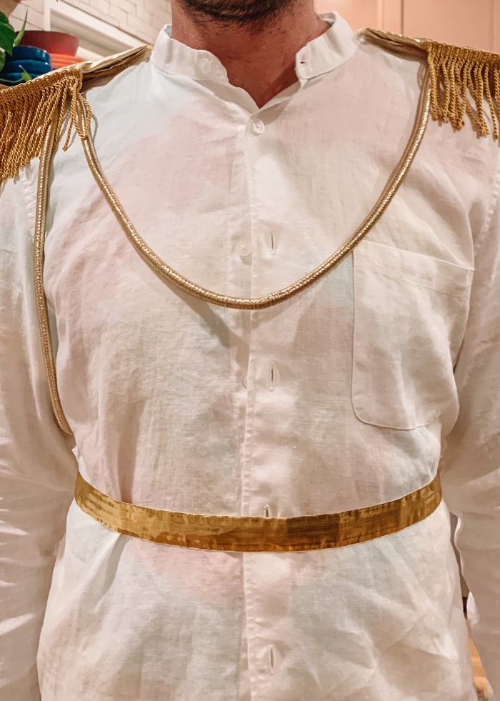 Prince Charming costume close up