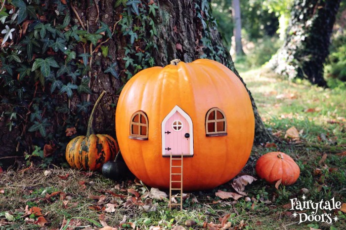 Pumpkin Fairy Door House Set