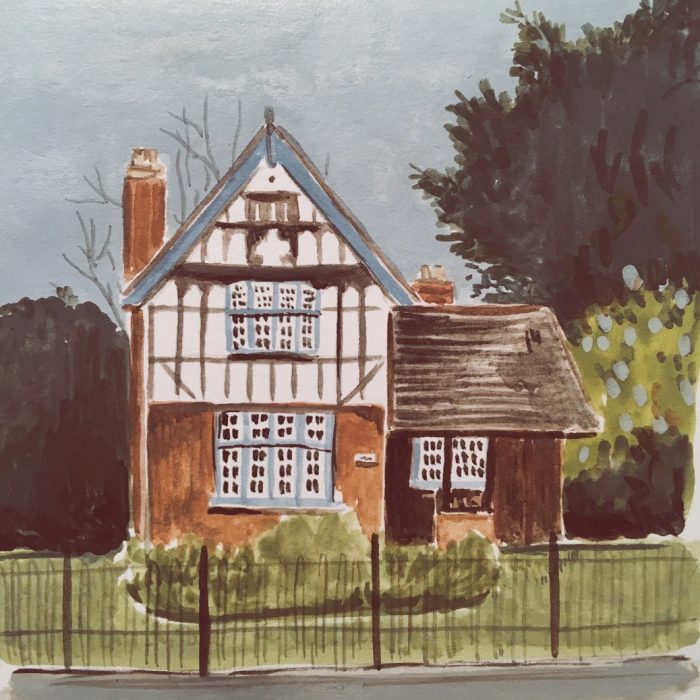 Custom watercolor house portrait, unique and sentimental!