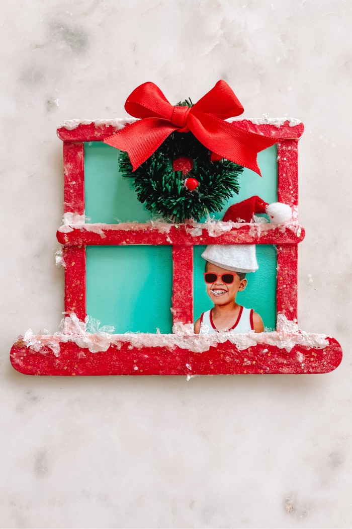 Red popsicle stick christmas
