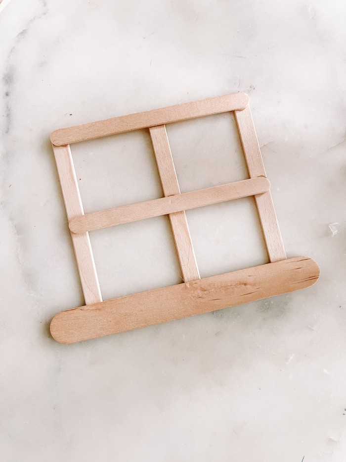 Popsicle stick window