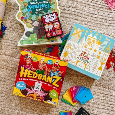 Games laying on carpet