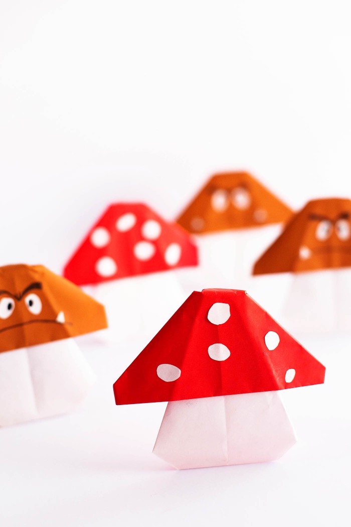 origami mushrooms