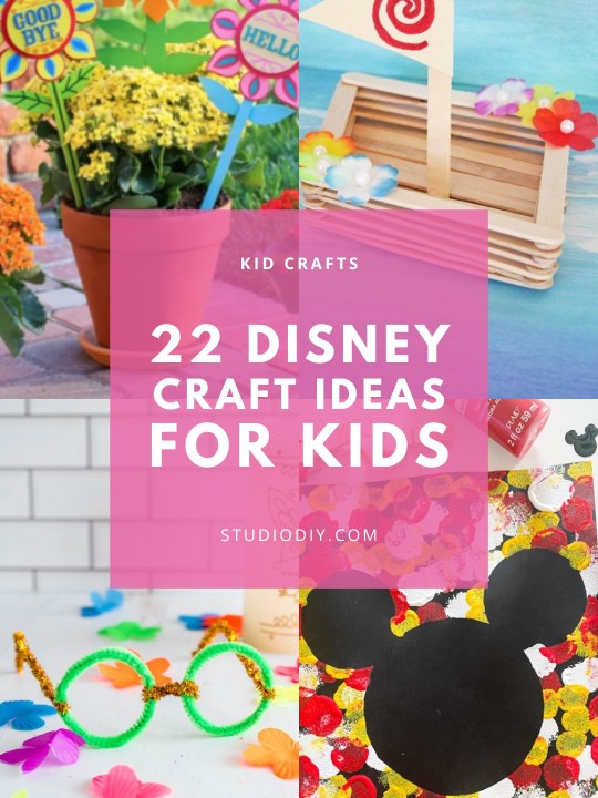 22 Disney Crafts for Kids collage