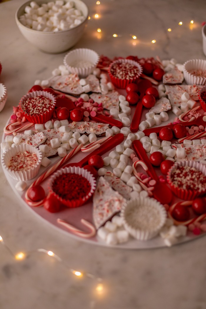 Peppermint Hot Chocolate Board peppermint shaped hot chocolate board
